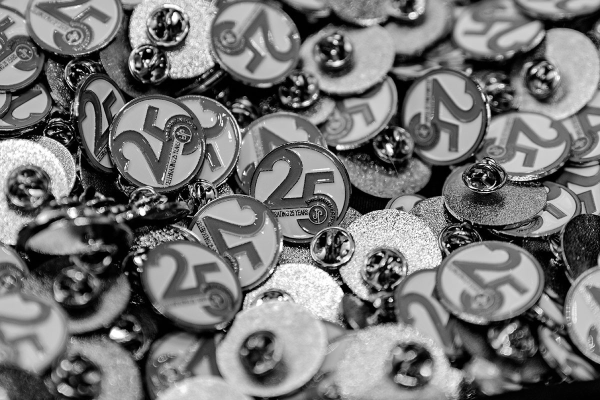 25 year pins